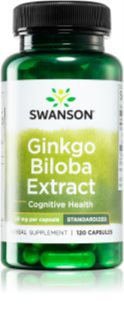 Swanson Ginkgo Biloba Extract podpora koncentrace a duševního výkonu