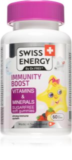 Swiss Energy Immunity Boost Kids Gummies multivitamínové želatínové zvieratka
