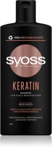 Syoss Keratin σαμπουάν για την αντιμετώπιση  του σπασίματος των μαλλιών
