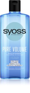 Syoss Pure Volume shampoing micellaire volume sans silicone