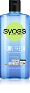 Syoss Pure Fresh освежаващ мицеларен шампоан