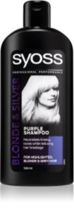 Syoss Blonde & Silver champô neutralizante dos tons amarelos