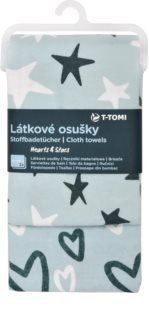 T-Tomi Cloth Towels Hearts & Stars serviette