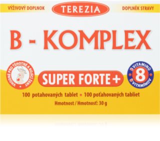 Terezia B-Komplex Super Forte výživový doplnok s vitamínom B3, B5, B6 a B12