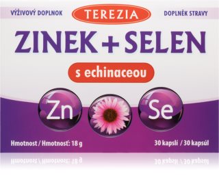 Terezia Zinc + Selen + Echinacea výživový doplnok na podporu imunitného systému