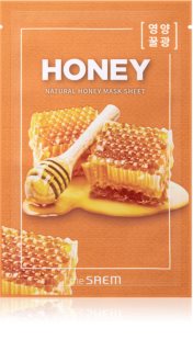 The Saem Natural Mask Sheet Honey платнена маска с силно хидратиращ и подхранващ ефект