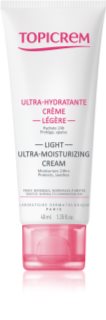 Topicrem UH FACE Light Ultra-Moisturizing Cream crème légère hydratante pour peaux sensibles normales à mixtes