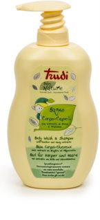 Trudi Baby Nature гипоаллергенное детское молочко для ванны и шампунь с экстрактами ромашки и вереска