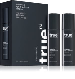 true men skin care Day & night complete skin care set set del cuidado facial Día y noche