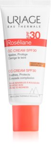 Uriage Roséliane CC Cream SPF 30 creme CC  para a pele sensível com tendência a aparecer com vermelhidão