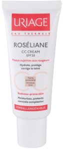 Uriage Roséliane creme CC  para a pele sensível com tendência a aparecer com vermelhidão