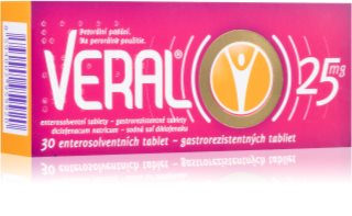 Veral Veral 25 mg enterosolventné tablety