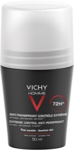 Vichy Homme Deodorant rutulinis antiperspirantas gausiam prakaitavimui mažinti 72h 50 ml