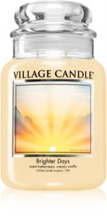 Village Candle Brighter Days geurkaars (Glass Lid)