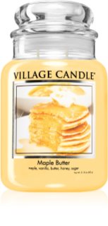 Village Candle Maple Butter illatos gyertya  (Glass Lid)
