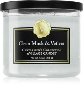 Village Candle Gentlemen's Collection Clean Musk & Vetiver geurkaars