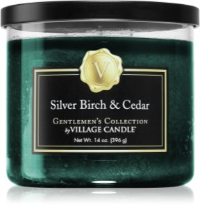 Village Candle Gentlemen's Collection Silver Birch & Cedar illatos gyertya