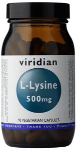 Viridian Nutrition L-Lysine 500 mg podpora růstu svalů