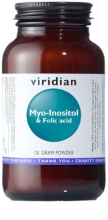Viridian Nutrition Myo-Inositol & Folic Acid výživový doplnok na podporu zdravej hormonálnej činnosti