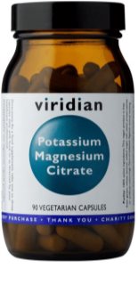Viridian Nutrition Potassium Magnesium Citrate podpora spánku a regenerácie