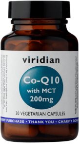 Viridian Nutrition Co-enzym Q10 with MCT 200 mg podpora športového výkonu