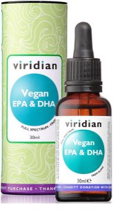 Viridian Nutrition Vegan EPA & DHA podpora správného fungování organismu