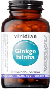 Viridian Nutrition Ginkgo Biloba podpora koncentrace a duševního výkonu