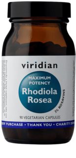 Viridian Nutrition Maximum Potency Rhodiola Rosea podpora koncentrace a duševního výkonu