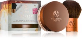 Vita Liberata Trystal Minerals компактна пудра-бронзантор зі щіточкою