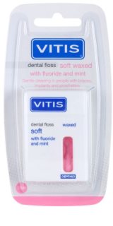 Vitis Dental Care экстрамягкая растягивающаяся зубная нить с фтором и ментолом