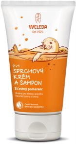 Weleda Kids Happy Orange crème de douche et shampoing pour enfant 2 en 1