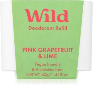 Wild Pink Grapefruit & Lime Pulkdeodorant täitepakend 40 g