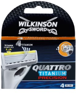 Wilkinson Sword Quattro Titanium Precision Vaihtoterät 4 kpl