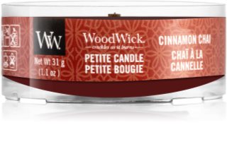 Woodwick Cinnamon Chai offerlys Trævæge