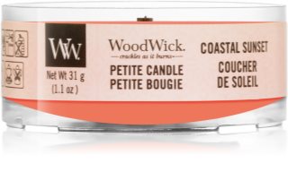 Woodwick Coastal Sunset candela votiva con stoppino in legno
