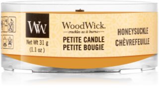 Woodwick Honeysuckle candela votiva con stoppino in legno
