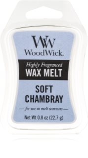 Woodwick Soft Chambray κερί για αρωματική λάμπα