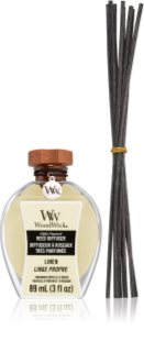 Woodwick Linen aroma difuzor s polnilom
