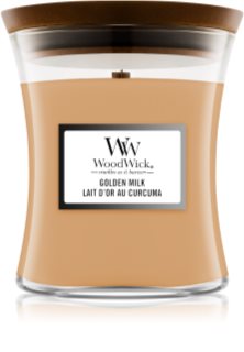 Woodwick Golden Milk doftljus trä wick