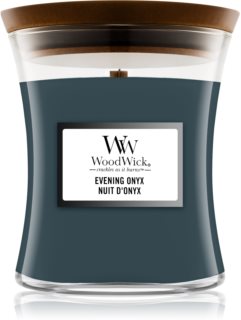 Woodwick Evening Onyx mirisna svijeća s drvenim fitiljem
