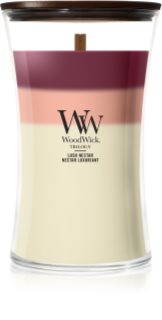 Woodwick Trilogy Lush Nectar duftlys Trævæge