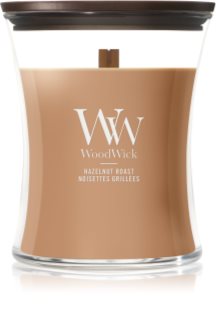 Woodwick Hazelnut Roast bougie parfumée avec mèche en bois