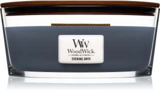 Woodwick Evening Onyx αρωματικό κερί με ξύλινο φιτίλι (hearthwick)