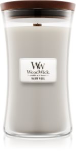 Woodwick Warm Wool αρωματικό κερί με ξύλινο φιτίλι