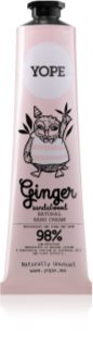 Yope Ginger & Sandalwood κρέμα για τα χέρια για θρέψη και ενυδάτωση