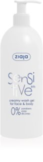 Ziaja Sensitive gel za pranje lica i tijela za osjetljivu i nadraženu kožu