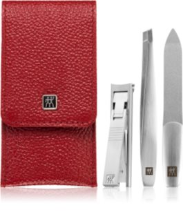 Zwilling Twinox Red Manicure Set (With Bag)