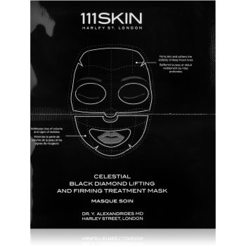 111skin celestial black diamond mască textilă cu efect de lifting