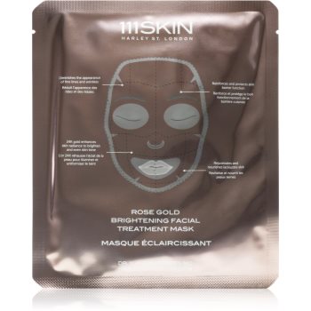 111skin rose gold mască textilă iluminatoare