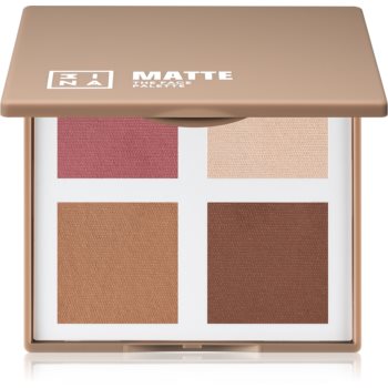 3INA The Matte Face Palette paletă pentru contur blush 3INA